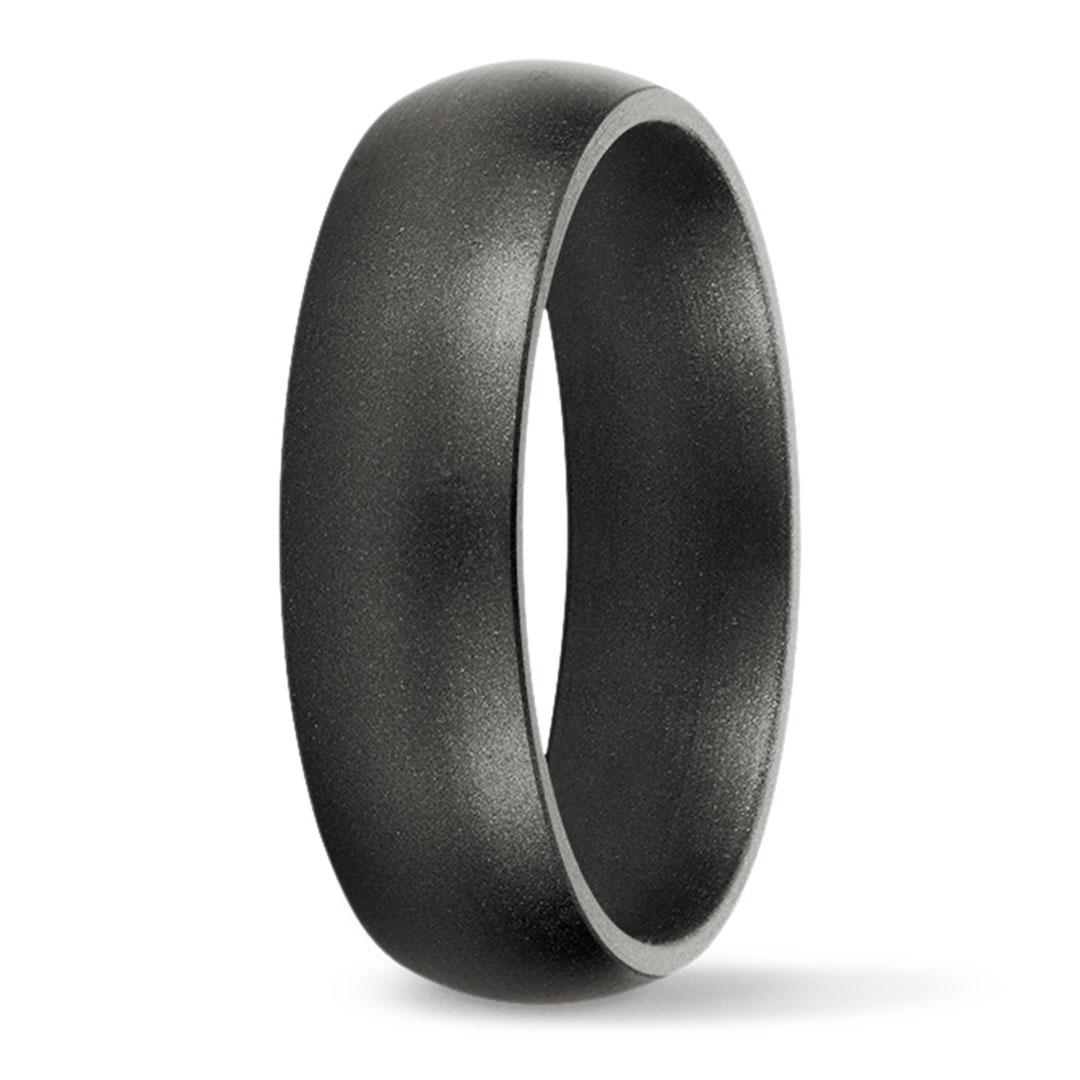 8MM Fitness Silicone Rubber Wedding Ring 3D Carbon Fiber Texture 3 Pack 