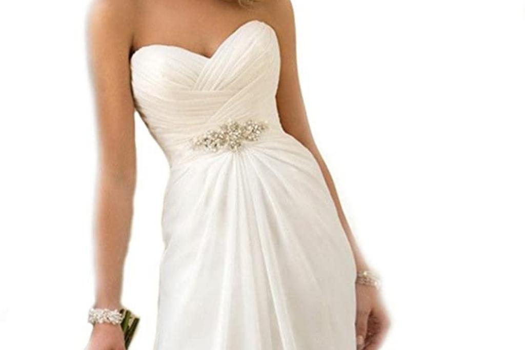 Cheap plus size beach wedding dresses @amazon.com