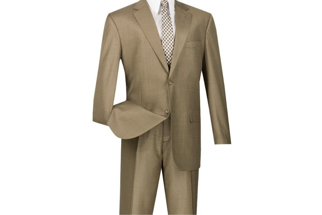 Khaki wedding suit @suitsoutlets.com