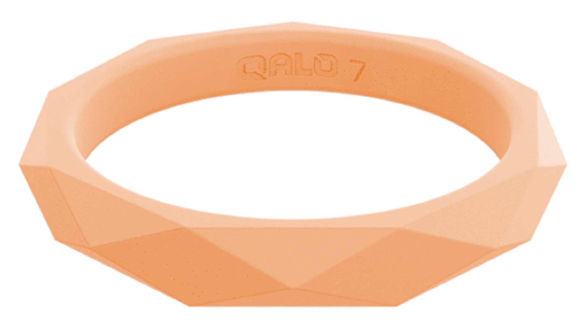 Qalo rubber women's wedding ring