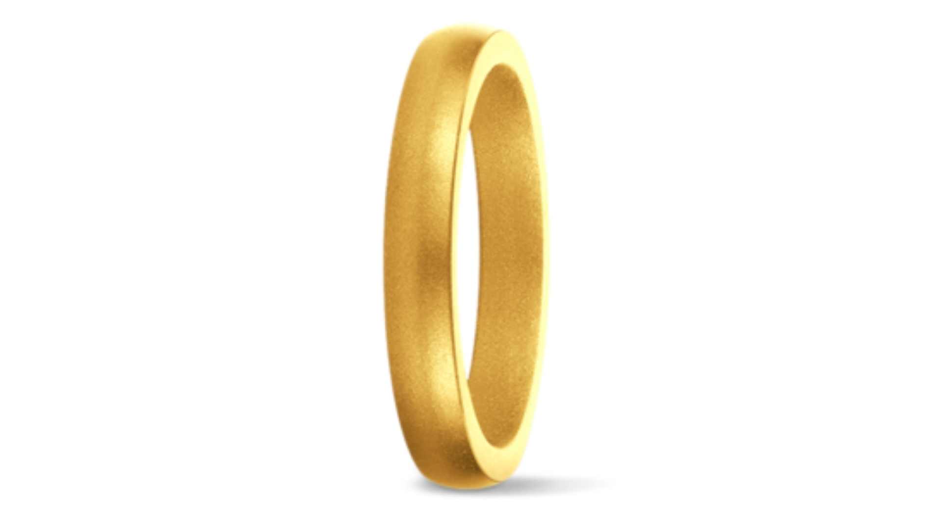 Saferingz Stackable gold silicone ring