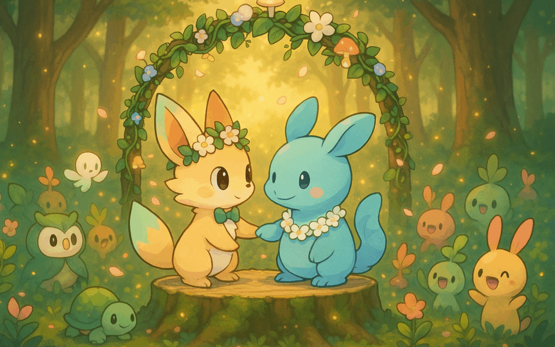 Pokémon Wedding Rings and Bands For Him & Her