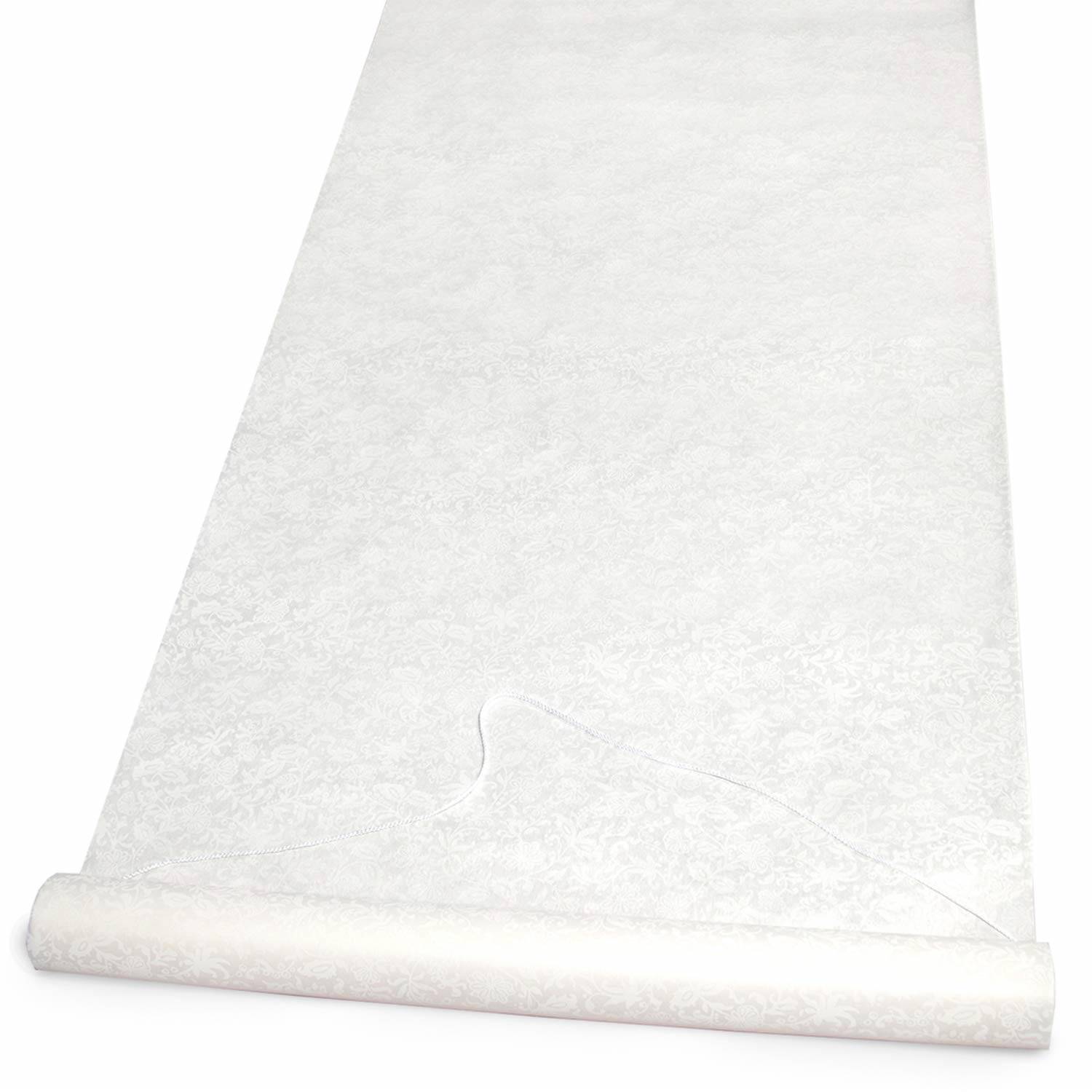 Hortense B. Hewitt heavy rayon fabric wedding aisle runner
